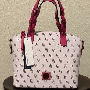 Dooney & Bourke Pink Logo Satchel